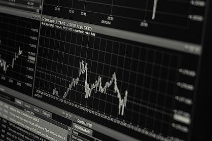 Aktienkurs auf Monitor